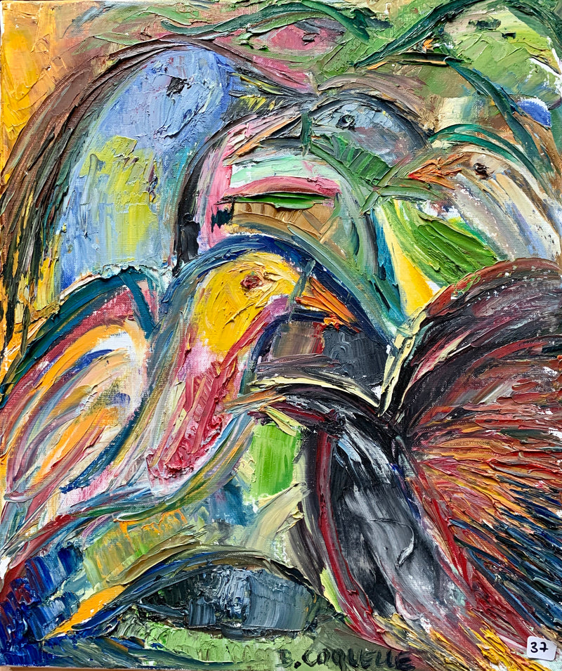 Birds - Oil on canvas